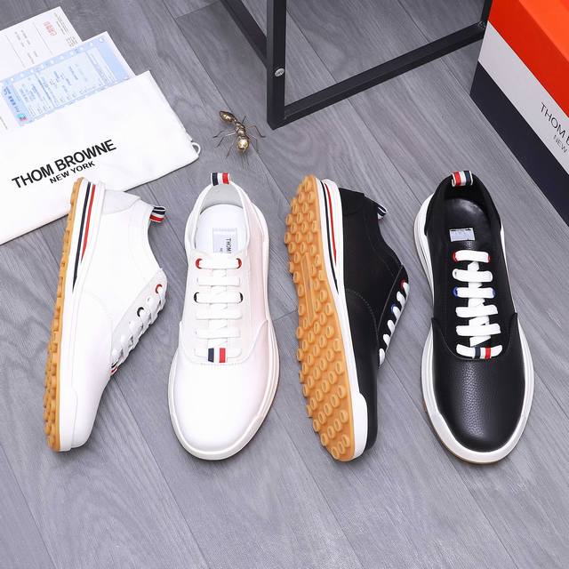 商品商标：Th0M Br0Wne 汤姆布朗 休闲鞋 正码码数: 38-44 商品材料：精选荔纹牛皮搭配磨砂鞋面 羊皮内里 橡胶大底