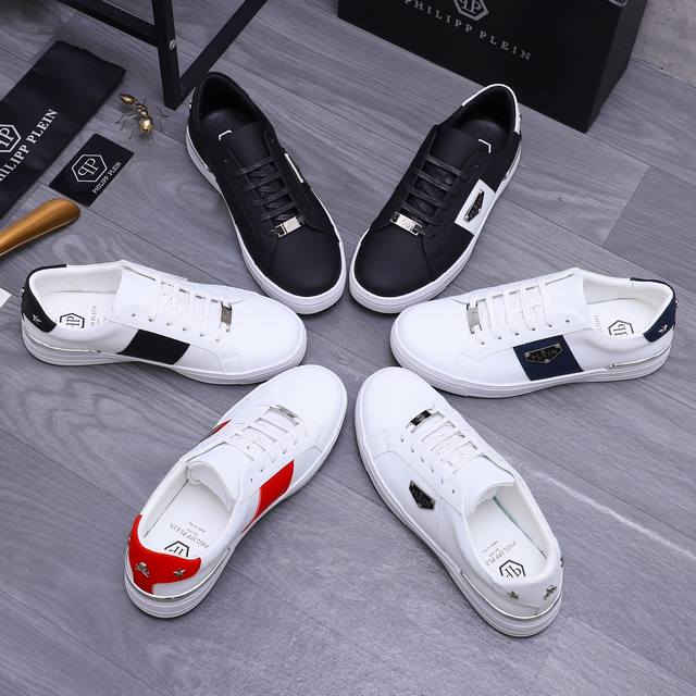 商品商标：Philipp Plein 菲利普-普莱茵 休闲鞋 正码码数: 38-44 商品材料：精选 牛皮鞋面 羊皮内里 原版大底