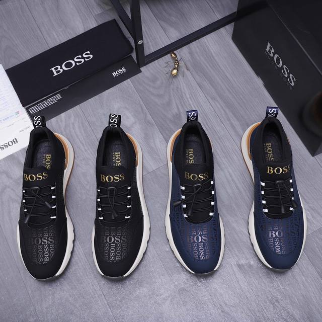 商品商标： ＢＯＳＳ 休闲鞋 正码码数: 39-44 45订做不退换 商品材料：精选印花牛皮鞋面 牛皮鞋垫 弹力布内里 橡胶大底