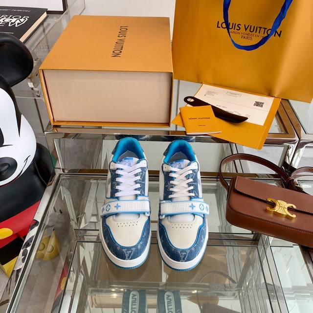 鞋王 来袭 Lv Trainer 话题热度非它莫属了吧 无论鞋型 设计 舒适度 都完美正品购入一比一完美出货 码数:38-45