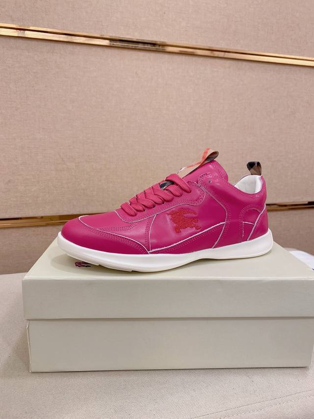 工厂P价 Burberr Su25全新Matrix复古运动鞋 Size；38~44 45定制 小牛皮 夏季时装秀主打款式 上脚复古休闲 轻便舒适 巴宝莉首次亮相