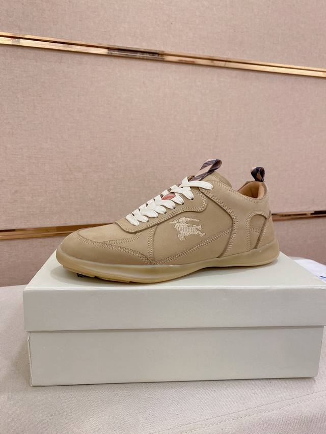 工厂P价 Burberr Su25全新Matrix复古运动鞋 Size；38~44 45定制 小牛皮 夏季时装秀主打款式 上脚复古休闲 轻便舒适 巴宝莉首次亮相