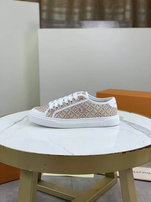 工厂P价P 实价 顶级版本 Louis Vui Tton Ss25 New Arrival～情侣款 L家经典厚底运动鞋2025秋冬新版面 本款Time Out