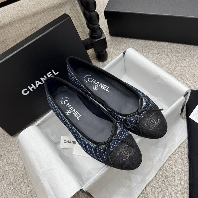 经典款 高版本 Chanel 25Ss 春夏顶级版本 Hk海外代购 原版1:1万年经典蝴蝶结 圆头芭蕾舞鞋 好品质不多 真正做到随便进出专柜无压力 无论楦型、皮