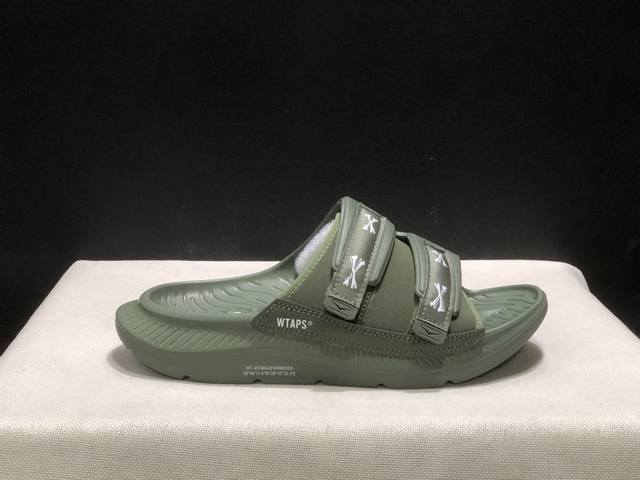 顶级版本Wtaps X Hoka One One Ora Luxe 舒适百搭一字拖鞋 男女同款 码数：36-45码 含半码 编码: 1155398-Ffc 全套
