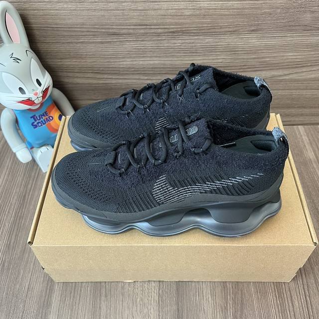 顶级版本Nike Air Max Scorpion Fk Triple Black 跑步鞋女款黑色。 码数：39-46码 编码: Dj 1-003 全套得物包装