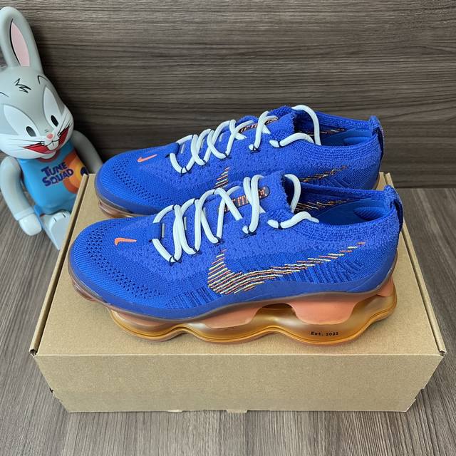 顶级版本Nike Air Max Scorpion Frank Rudy 减震防滑低帮跑步鞋男款蓝色。 码数：39-46码 编码: Dx4768- 全套得物包装