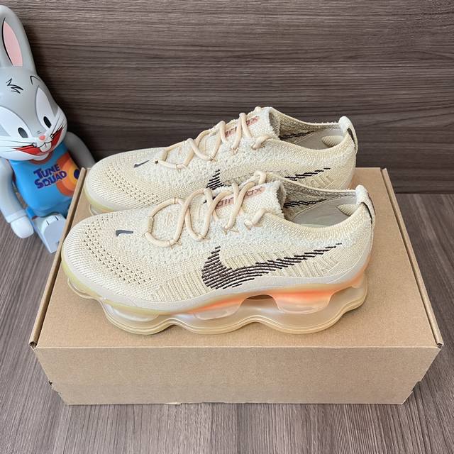顶级版本Nike Air Max Scorpion Fk Wheat 可回收材料潮流休闲低帮跑步鞋女款小麦色。 码数：35-40码 编码: Dj 2-200 全