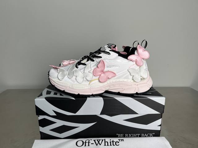 莞产顶级版本Off-White C O Virgil Abloh 2025年Ow最新款跑鞋 百分百原盒正确版 原楦原纸板数据开发 4层分离大底 鞋面采用3D立体