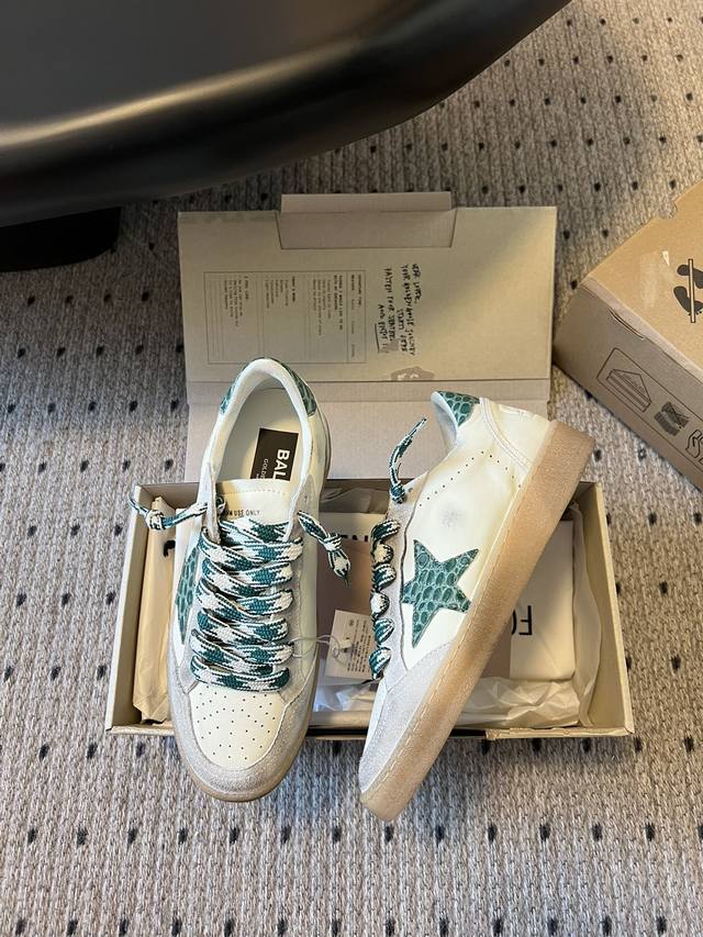 订单询价.长期做货 Ballstar 石头纹绿尾原版复刻高版本.低端勿扰 Ggdb Ball Star 系列25Ss爆款情侣款厚底 明星私服上脚示范 ×就是这么