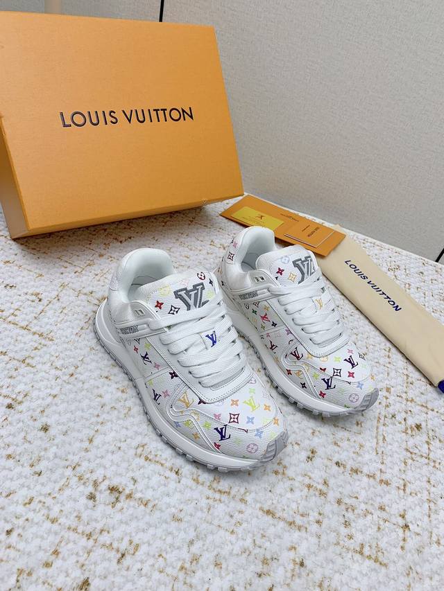 出厂 高版本 ■Lv路易威登 L家驴牌Runner Tatic系列 厚底 休闲 运动鞋 跑鞋 原版购入开发 做货 本款 Lv Runner Tatic 运动鞋融