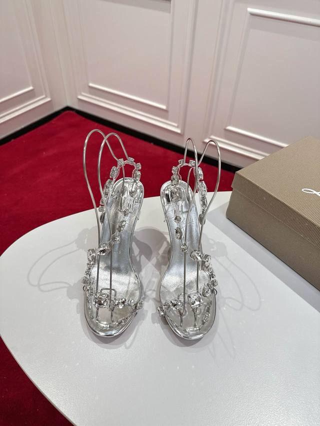 顶级版 原版盒 Christian Louboutin 2025S原版开模1:1重工Cljustqueen水晶高跟鞋 材质：进口Pvc+克里奥水钻 内里：粒面珠