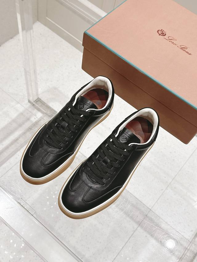 顶级版本：男款 Loro Piana 诺悠翩雅Tennis Walk系列 Lp德训鞋 休闲 运动鞋 板鞋 原版购入开发 做货 这款新款绒面革网球鞋采用超低帮设计