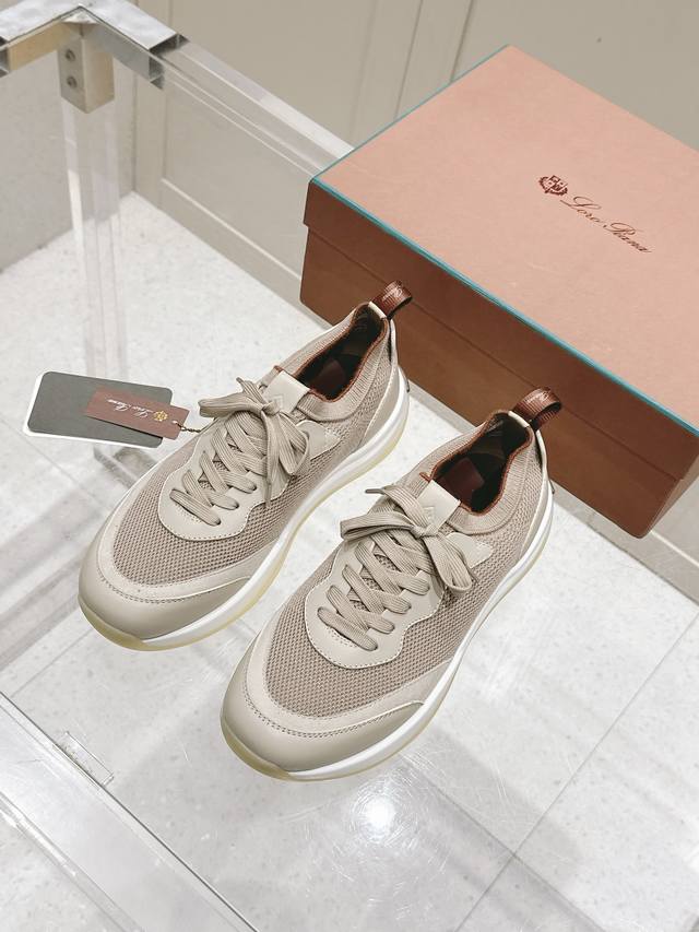 Lp诺悠翩雅顶级公司货 Loro Piana 男鞋 Lp Walk Wish 男士运动鞋 这款运动鞋以现代视角重新定义标志性360 Lp，采用全新外形和更宽大的