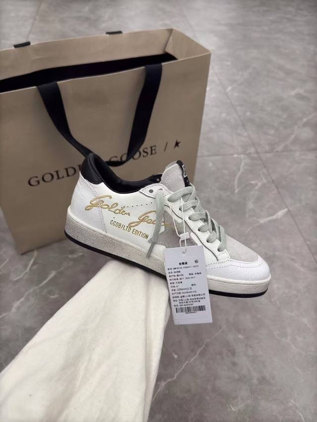 长期做货.订单询价 电绣字母黑尾情侣款代购级新色低端勿扰 Ggdb脏脏鞋 2025春夏季新款Ggdb Ballstar 黄金鹅运动鞋休闲德训小脏鞋系列 打破传统