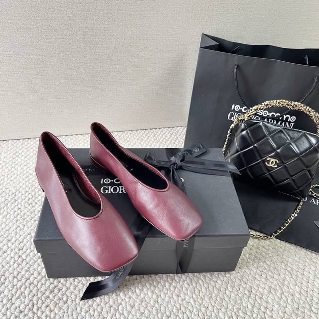 凉拖 半拖 单鞋 Giorgio Armani X 10 Corso Como 25年 乔治阿玛尼 联名款平底凉拖鞋 方头女巫平底单鞋 穆勒半拖鞋 正码35-3