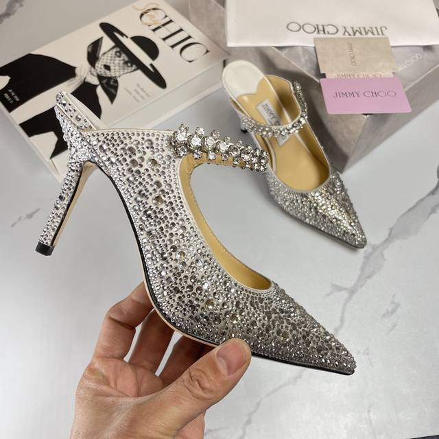 Jimmy Choo Bing 65 钻石黑高跟鞋35-40 41 42 43定制