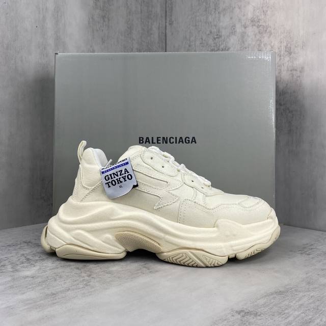 新款上架 Balenciaga 25Ss Triple S 巴黎世家 做旧新款老爹鞋 全套原纸板楦头开发 最原汁原味的灵魂版型 全鞋荧光划线卡点 原盒原配 正确
