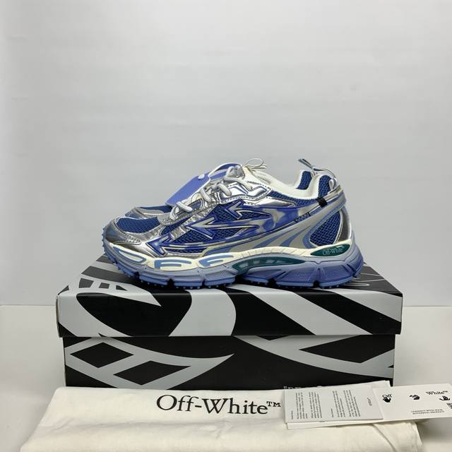 莞产顶级版本Off-White C O Virgil Abloh 年Ow最新款跑鞋 百分百原盒正确版 原楦原纸板数据开发 4层分离大底 鞋面采用3D立体打印和多