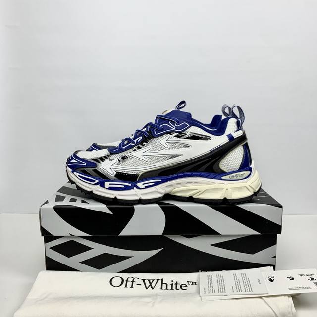 莞产顶级版本Off-White C O Virgil Abloh 年Ow最新款跑鞋 百分百原盒正确版 原楦原纸板数据开发 4层分离大底 鞋面采用3D立体打印和多
