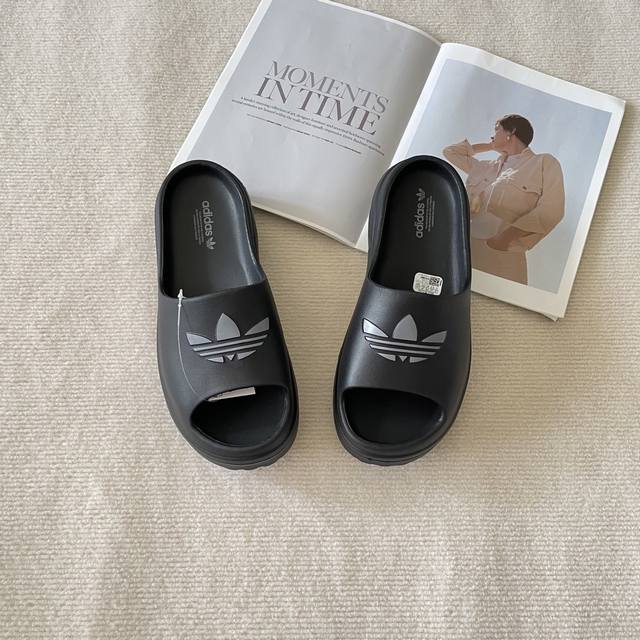 出厂： Ozwave Clog 阿迪达斯 2025顶级专柜 新款限定 官网上新 独家首发 Adidas 三叶草厚底洞洞鞋 拖鞋 阿迪达斯 洞洞鞋 小红书情侣新款