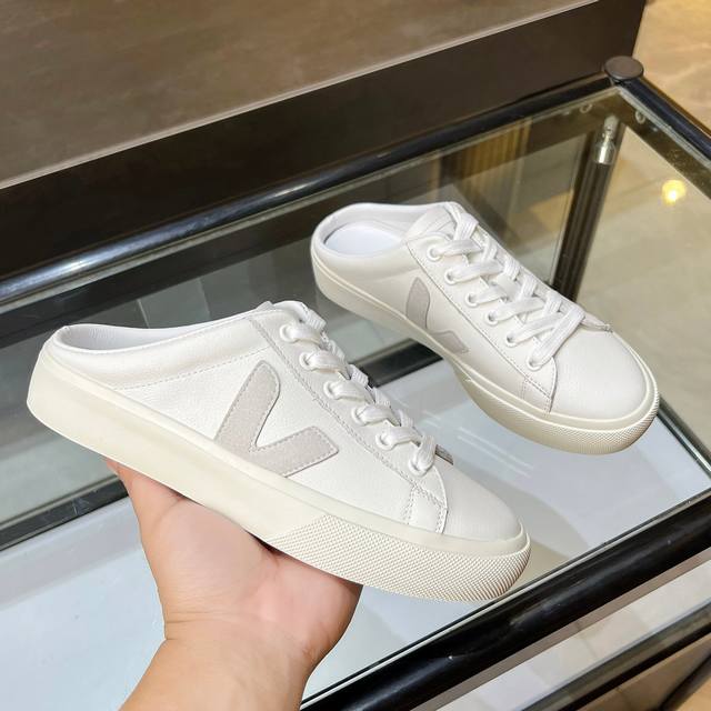 法国Veja 经典小白鞋V 字标系带复古平跟厚底休闲运动鞋, 原版定制私模大底 面料:进口牛皮 内里：意大利进口帆布 大底：硫化防滑大底 码数：女款35-39