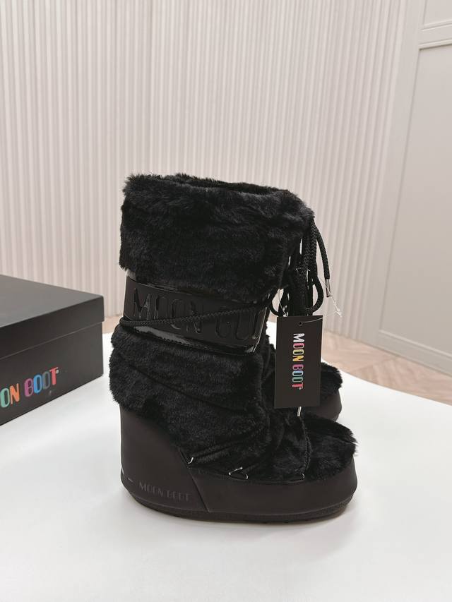 工厂p价 女装女鞋 运动原单 Moon Boot 24Ss 秋冬最新款雪地靴系列 丑萌雪地短靴 忘了Ugg吧，时髦人都在穿Moon Boot雪地靴 如果你难以接