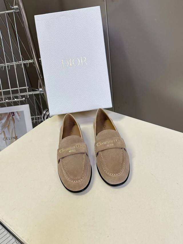 工厂p价 女装女鞋 运动原单 Dior 迪奥 25 2025秋冬新品 顶级版本 专柜主打新款 Dior Boy金属字母扣乐福鞋 硬货上新 Bs代购级别！高级感十