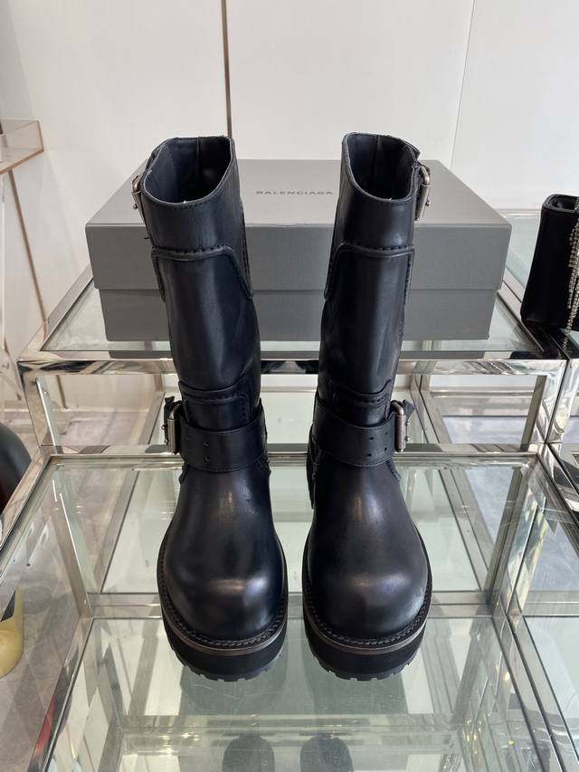 Balenciaga 巴黎世家 25Fw毒液 战损靴 毒液靴 ～ 暗黑机能风！时尚宠儿大将！出门炸街气场爆表的必备神器！ 原厂数据-原版1:1复刻细节 毒液的设