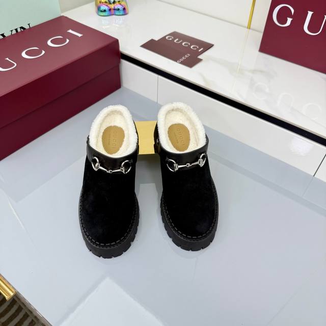 出厂价pp 羊毛款 2025早秋新款 Gucci高端精品单鞋V古驰 漆皮G G水晶 网钻奢华水晶乐福鞋顶级代购品质！原版1:1复刻，毎个细节皆经过精心打磨细腻制