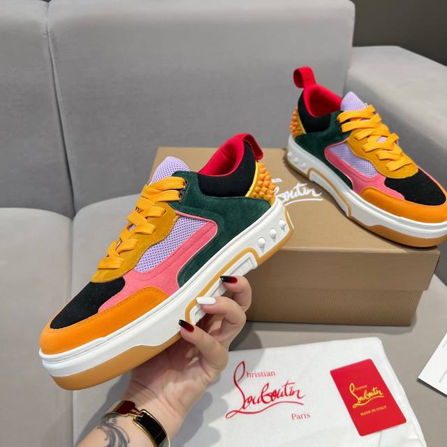 王俊凯 杨幂 张婧仪 许凯 丁程鑫 陈牧驰王子异 同款Christian Louboutin路铂廷 新品 Astroloubi 男女同款厚底运动鞋红底鞋时尚与运