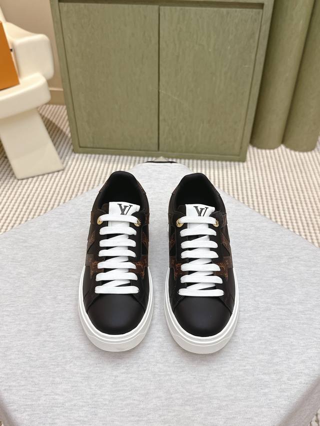 代购级 ｜D0715 Louis Vuitton Ssnew Arrival Lv 25秋冬压老花New Runaway 女士户外 休闲运动鞋 原版购入，拆卸C