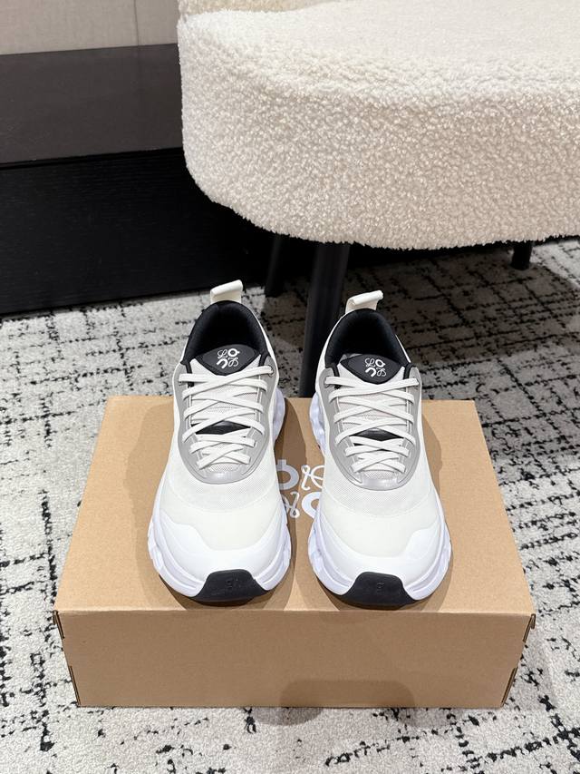 情侣款 顶级版本 Loewe X On Cloudtilt 2.0 罗意威 昂跑 联名合作款 休闲 运动鞋 情侣款 跑鞋 原版购入开发 做货 聚酯纤维轻盈运动鞋