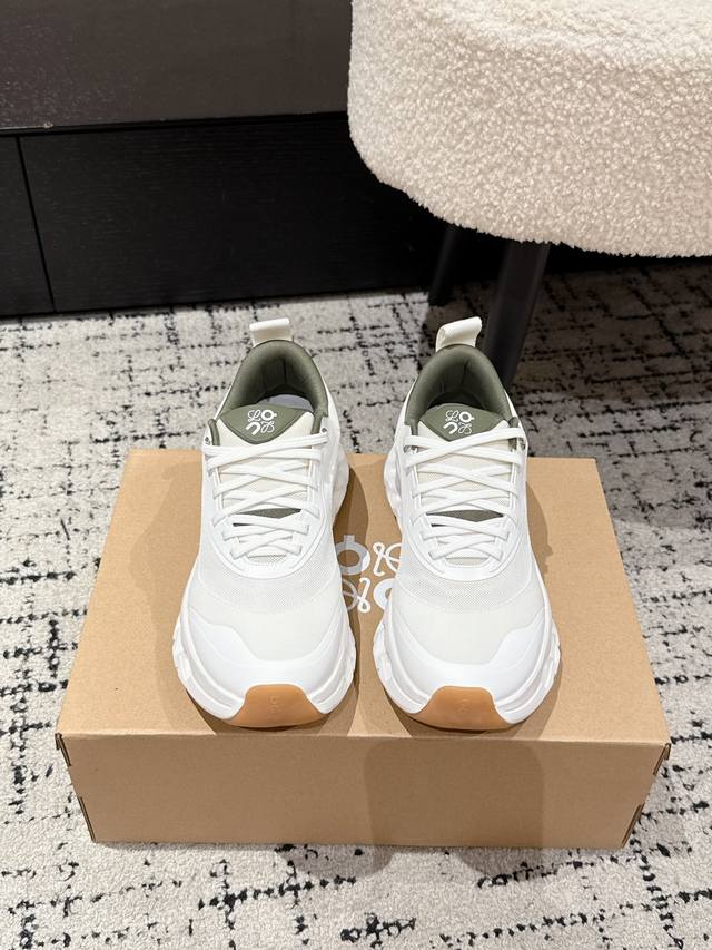 情侣款 顶级版本 Loewe X On Cloudtilt 2.0 罗意威 昂跑 联名合作款 休闲 运动鞋 情侣款 跑鞋 原版购入开发 做货 聚酯纤维轻盈运动鞋