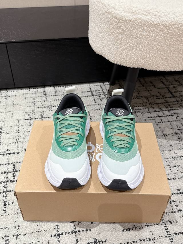 情侣款 顶级版本 Loewe X On Cloudtilt 2.0 罗意威 昂跑 联名合作款 休闲 运动鞋 情侣款 跑鞋 原版购入开发 做货 聚酯纤维轻盈运动鞋