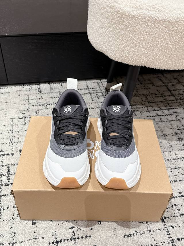 情侣款 顶级版本 Loewe X On Cloudtilt 2.0 罗意威 昂跑 联名合作款 休闲 运动鞋 情侣款 跑鞋 原版购入开发 做货 聚酯纤维轻盈运动鞋