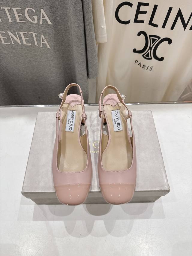高版本出厂 Jimmy Choo*｜Jc 吉米周2025Ss新款简约高跟鞋凉鞋 原版套楦，完美的线条，简约大气上脚显气质粗跟舒适百搭，还能拉长双腿显高显瘦显腿长