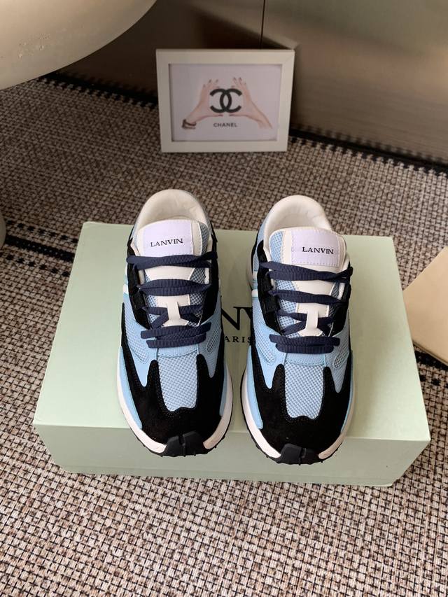 Lanvin 浪凡 最新Jla系列 网面 厚底 休闲 运动鞋 情侣款 原版购入开发 做货 这款男女同款运动鞋轻便舒适 网片设计让鞋面更轻盈.不怕脚闷 鞋子搭配裙
