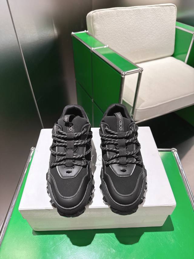 皮面 钻面590 K41 Jimmy Choo 吉米周 2025春夏新款Diamond X Ii M 系列老爹鞋火爆 上新，柔软皮革材质精心制作，立体廓形比例夸