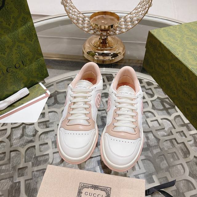 出厂 、代购版 Gucci 情侣款早春古驰G家 最新爆款Mac80 运动鞋 情侣款 休闲 复古 做旧 脏脏鞋 小脏鞋 小白鞋 原版购入开发 配送精美飞机盒包装