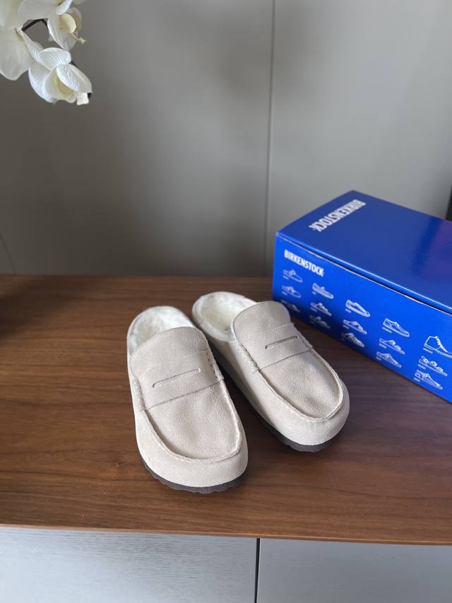 顶级品质 Birkens勃肯羊毛半拖 麂皮面橡胶底Size35 36 37 38 39定40不退换