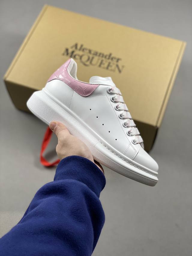 橙子出厂价 Alexandermcqueen 亚历山大 麦昆 Mcq 情侣款小白鞋 厚底增高休闲鞋 运动鞋板鞋 热销经典款 底厚：4.5Cm 码数：35-44