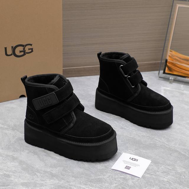 Ugg经典系列全新升级厚底雪地靴 Check 你的随性复古棕色系look，点亮街头拿捏 潮酷不费力~厚底铅笔靴 大橘底一秒蹬厚底tazz秋冬装备齐活，玩不一样的