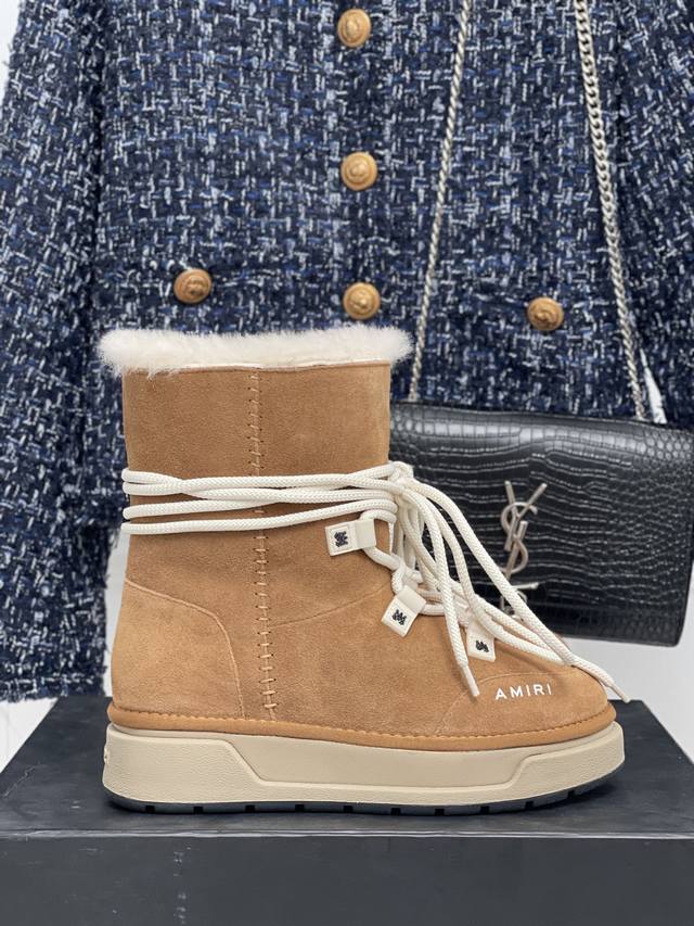 Marni｜玛尼24Ss新品厚底绑带雪地靴 这无法抗拒的新时尚～今年的厚底系列真的是小个子的福音 轻便好穿，要温暖更要大长腿！显的腿超长，休闲又时髦，踩上去像掉