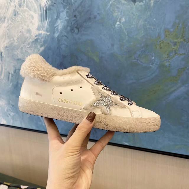 长期做货 顶级芯片高版本ggdb小脏鞋羊毛里情侣款黄金鹅星星羊羔毛毛毛鞋golden Gse Deluxe Brand Super Tar N双正品拆解打版#