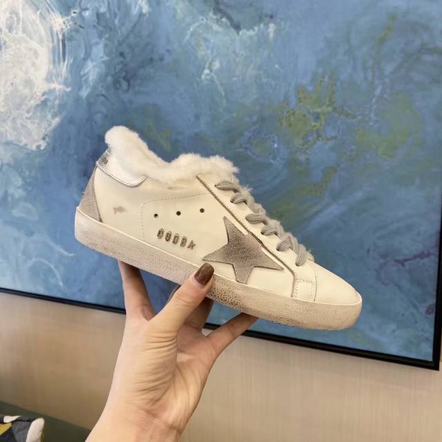 长期做货 顶级芯片高版本ggdb小脏鞋羊毛里情侣款黄金鹅星星羊羔毛毛毛鞋golden Gse Deluxe Brand Super Tar N双正品拆解打版#
