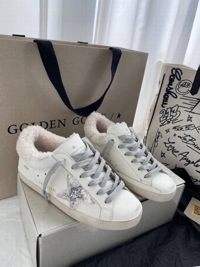 长期做货 顶级芯片高版本ggdb小脏鞋羊毛里情侣款黄金鹅星星羊羔毛毛毛鞋golden Gse Deluxe Brand Super Tar N双正品拆解打版#