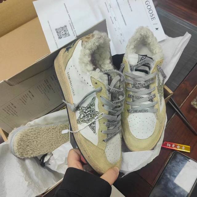 长期做货 顶级芯片高版本ggdb Ballstar 小脏鞋羊毛里情侣款黄金鹅星星羊羔毛毛毛鞋golden Gse Deluxe Brand Super Tar