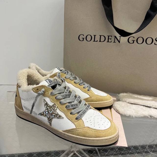 长期做货 顶级高版本专柜新包装ggdb Ballstar 小脏鞋羊毛里情侣款黄金鹅星星羊羔毛毛毛鞋golden Gse Deluxe Brand Super T