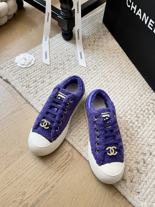 Chanel 24K 饼干大头鞋高低帮！ 顶级版本！对版尼龙毛织面料 原版一致耐磨发泡底 码数：35-41 定制不退不换
